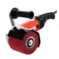 Burnishing Polishing Machine 1400w Surface Conditioning Tool Wire Variable Speed Drawing Machine For Wood Metal Stainless Steel 1