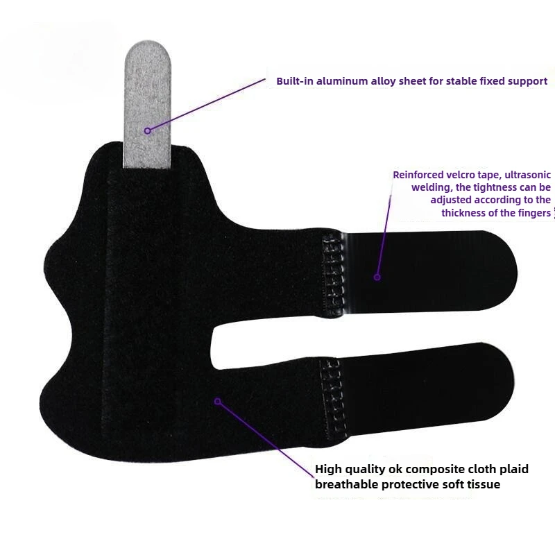 5pcs Finger Gloves Set Sports Protective Gear Finger Fixation For Men&Women For Broken Fingers/Straightening Finger/Knuckle