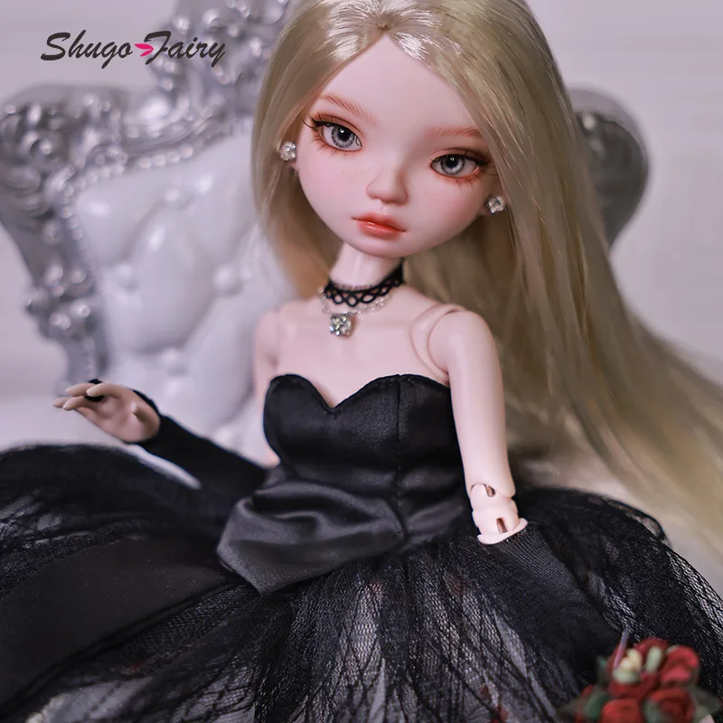 AMITD Bambola BJD 1/6 In Resina – SD Doll Snodata Con Giunti, Trucco Fatto A Mano, Collezionabile, Regalo (Stile N, Abito Incluso) - 3