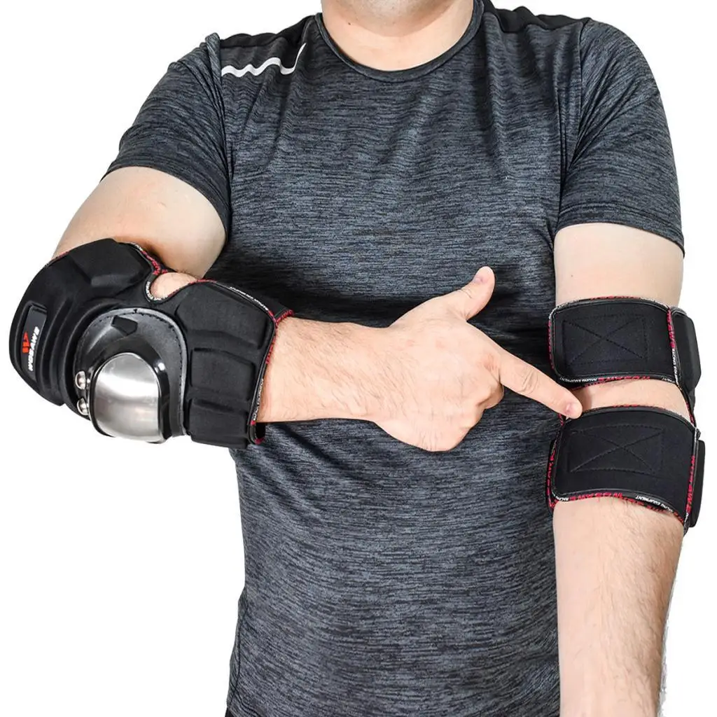 

Adjustable Elbow Pads Support Brace Sleeves Guard Arm Pad MMA Wrap