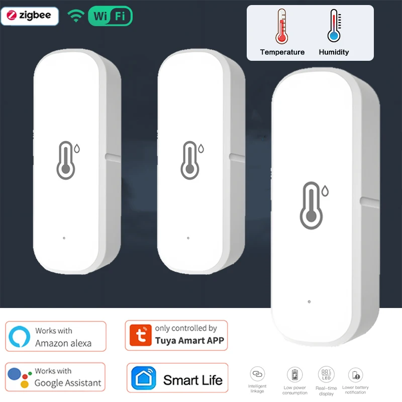 Tuya WiFi Temperatuur Vochtigheid Sensor ZigBee Indoor Thermometer