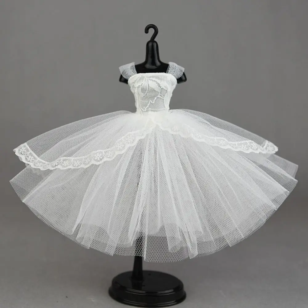 Fashion Dress Up Dress Evening Party Tutu Dotted Lace Clothes Prom Dress Mini Black Princess Dress Accessories
