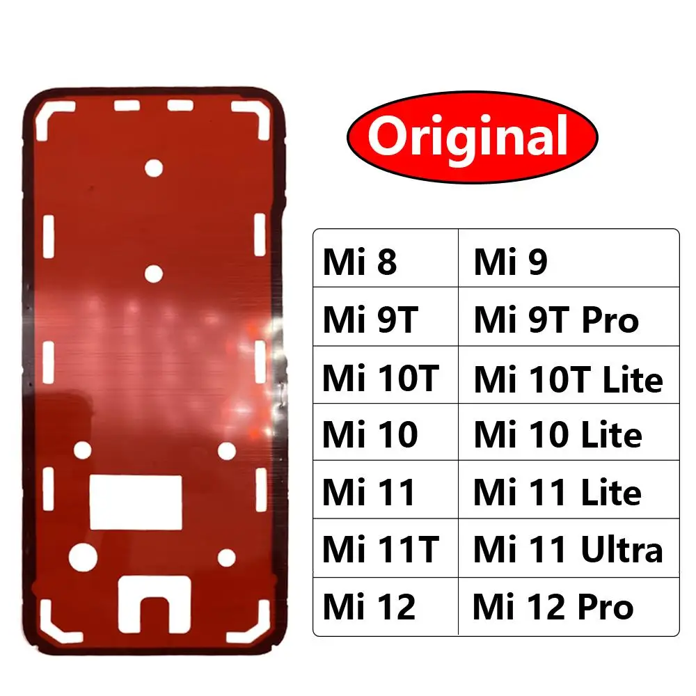 

Original New For Xiaomi Mi 8 9 9T 10 10T 11 11T 12 Pro Lite Note 10 Lite Adhesive Sticker Back Housing Battery Cover Glue Tape