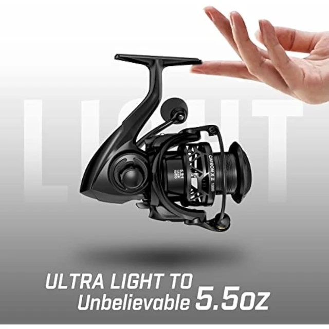 Piscifun Carbon X II Spinning Reels, Light to 5.5oz, Upgrade