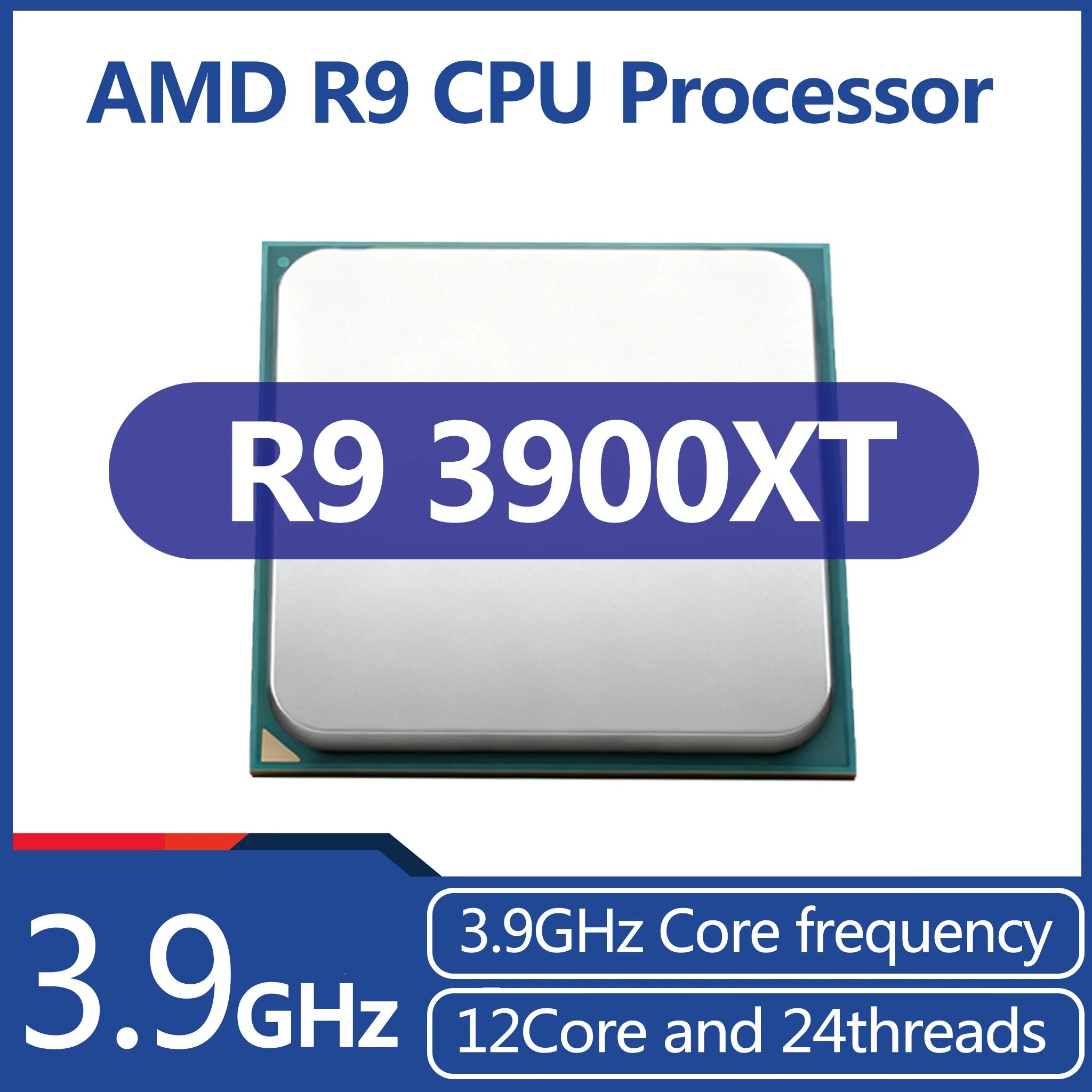 CPU R9 3900XT 프로세서 AMD R9 3900XT 3.9GHz 12코어 24스레드 Zen2 7NM, L3 = 64M ...