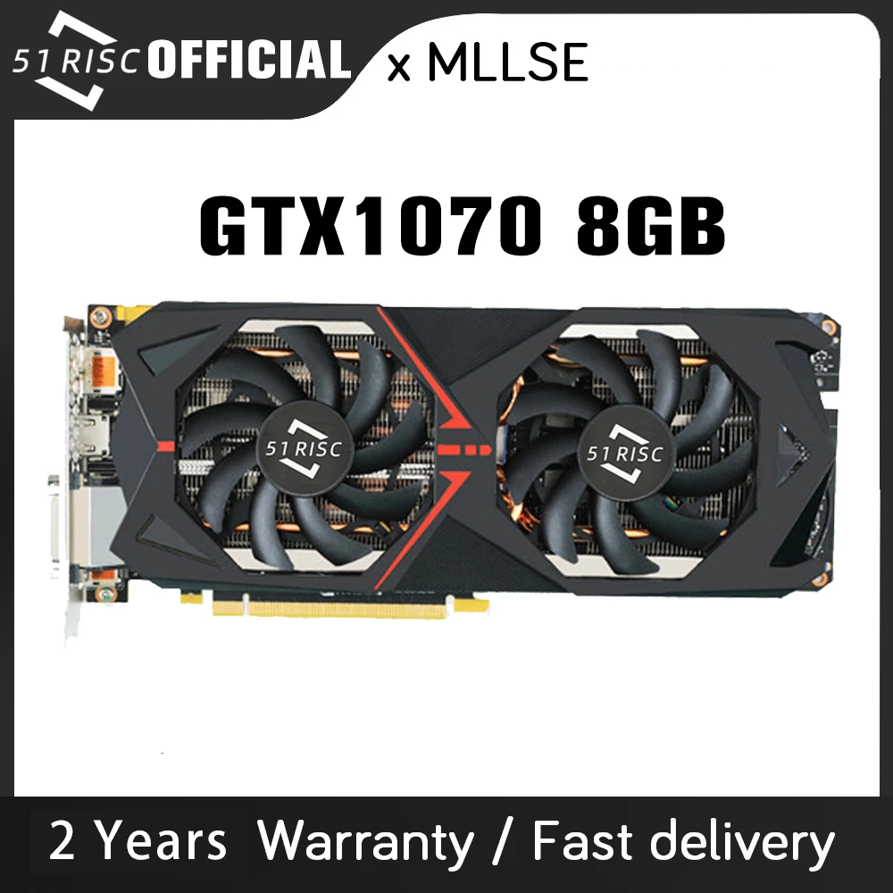 best graphics card for gaming pc 51RISC GTX1070 8G Gaming Video Card 256-bit DDR5 Graphics Card 1506MHz Core Frequency and 8000MHz Memory Frequency 1920 CUDA Pro good pc graphics card