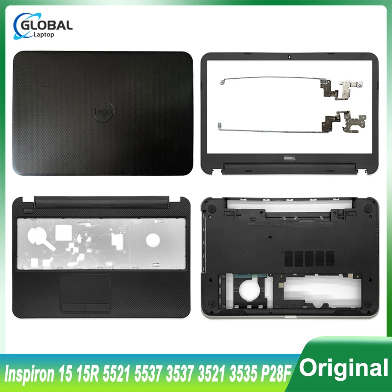 

NEW Laptop Case for Dell Inspiron 15 15R 5521 5537 3537 3521 3535 P28F LCD Back Cover Front Bezel Hinges Palmrest Bottom Case