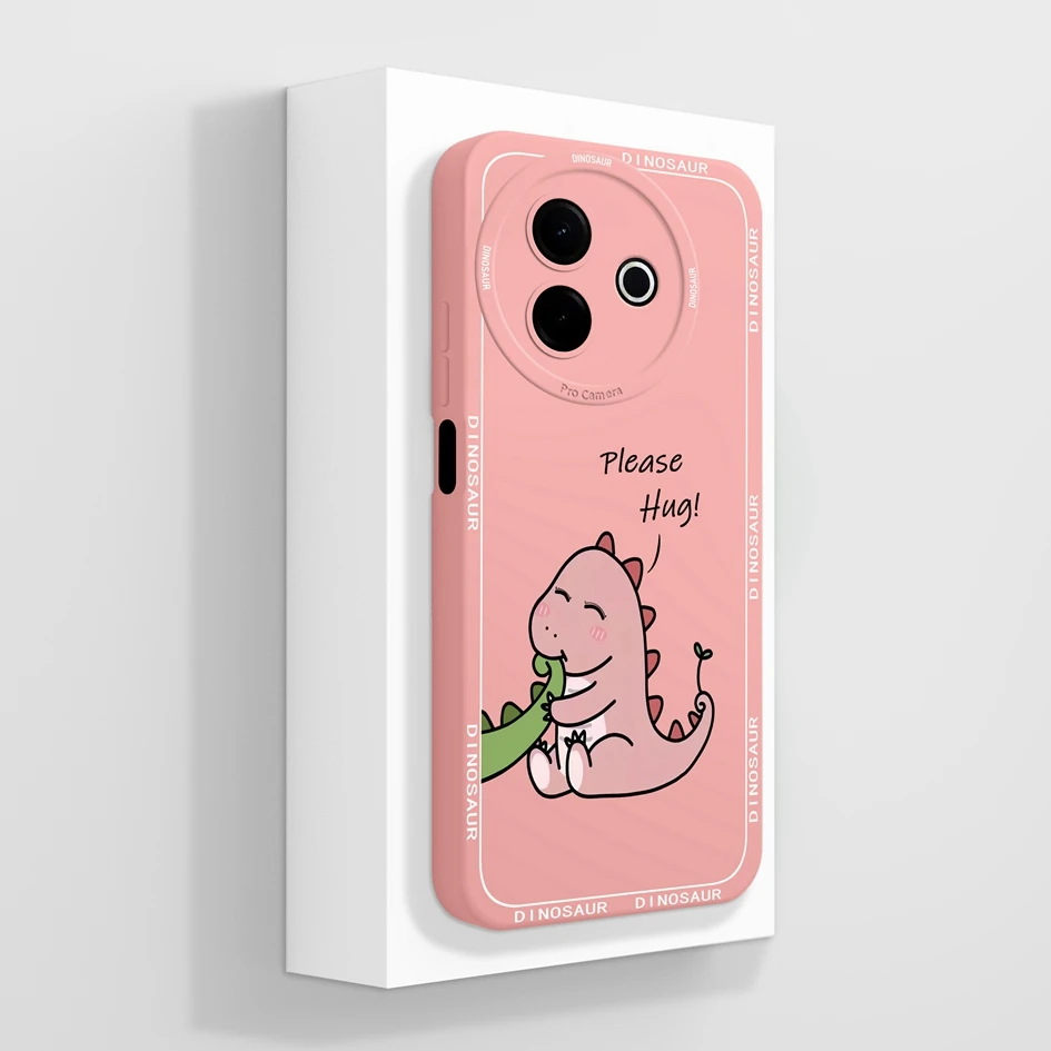 Beautiful Flower & Lazy Kitten Pattern Soft Silicone Anti-Slip Phone Case