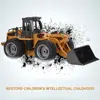 Huina 1532 1/18 Rc Bulldozer Alloy Tractor Model RC Crawler 2.4G Radio Controlled Cars Trucks Engineering Cars Children Toys Boy 4