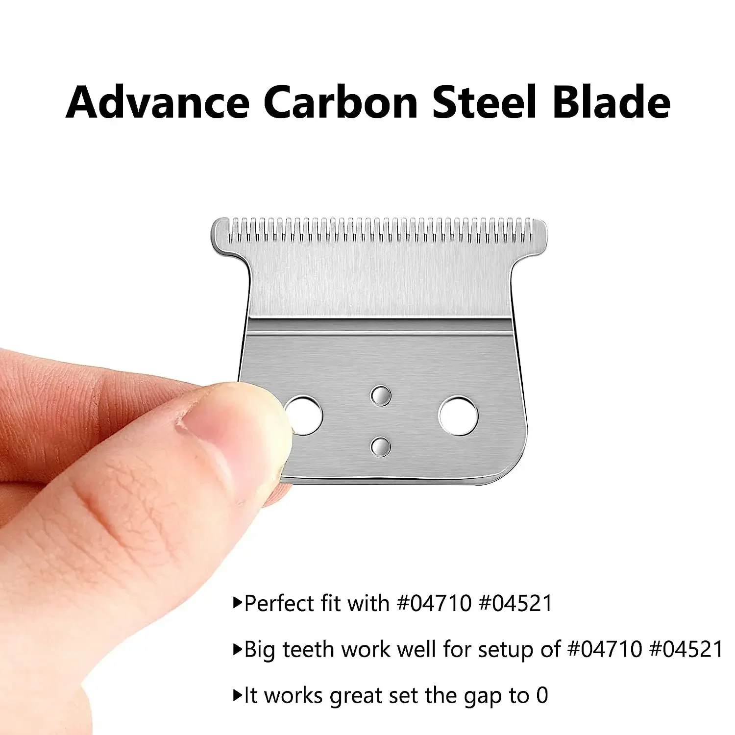 Pro Replacement T Blade Compatible with Andis Trimmer Outliner GO,GTO,GTX, SL, SLS Headliner LS2,LS3 Ceramic & Carbon Steel