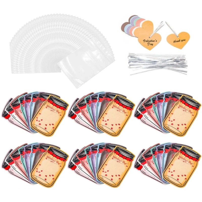 

48 Pack Valentine's Day Party Decorative Bags Gifts Candies Small Jewelry Bags Festive Atmosphere with Various Drop Shipping