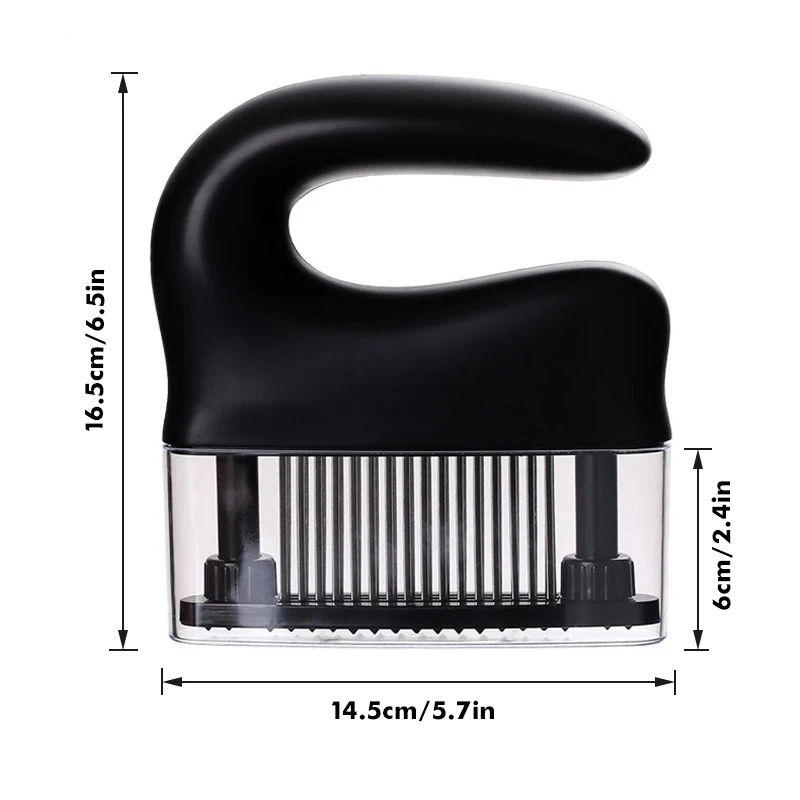 Meat Tenderizer with 48 Ultra Sharp Blades, Tenderizer for Steak, Beef, Fish & Poultry-Easy to Use & Clean