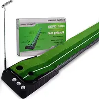 3M Golf Putter Mat Portable Outdoor and Indoor Golf Practice Mat True Rolling Surface Golf Putter Golf Ball Back to the Fairway 1
