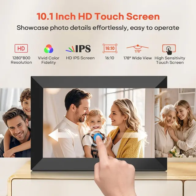 Frameo 10.1" Smart WiFi Digital Picture Frame 5