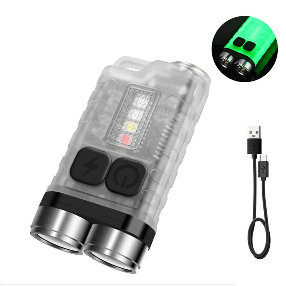 Mini Lampe De Poche LED Ultra Puissante 1200 Lumens Rechargeable USB C - Lampe Torche Avec Clip Magnétique Et Mode Mémoire