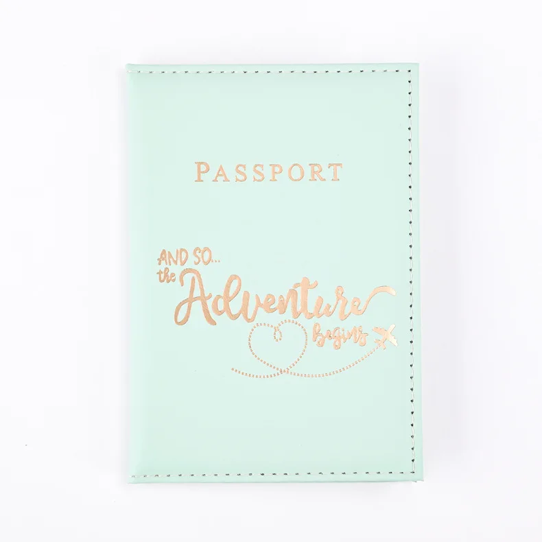 Deluxe 2024 Travel Passport Holder with Stylish Letter Print