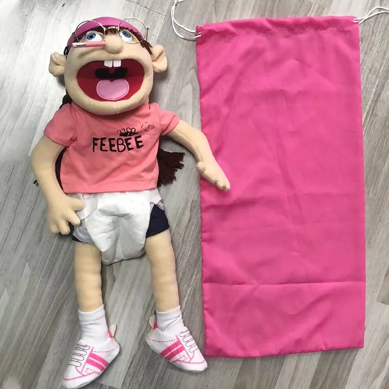 60cm Gigante Feebee Jeffy Fantoche Chapéu De Pelúcia Jogo Toy Boy Girl  Cartoon Mão Fantoche Plushie Boneca Talk Show Festa Props Presente de Natal  - AliExpress