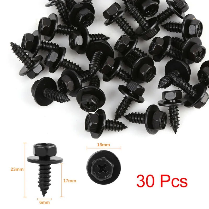 

30PC Bolt Retainer Fender Liner Under Cover Screw For Toyota 90159-60498 Screw Bolt Retainer Fit For Toyota Screw Bolt Retainers