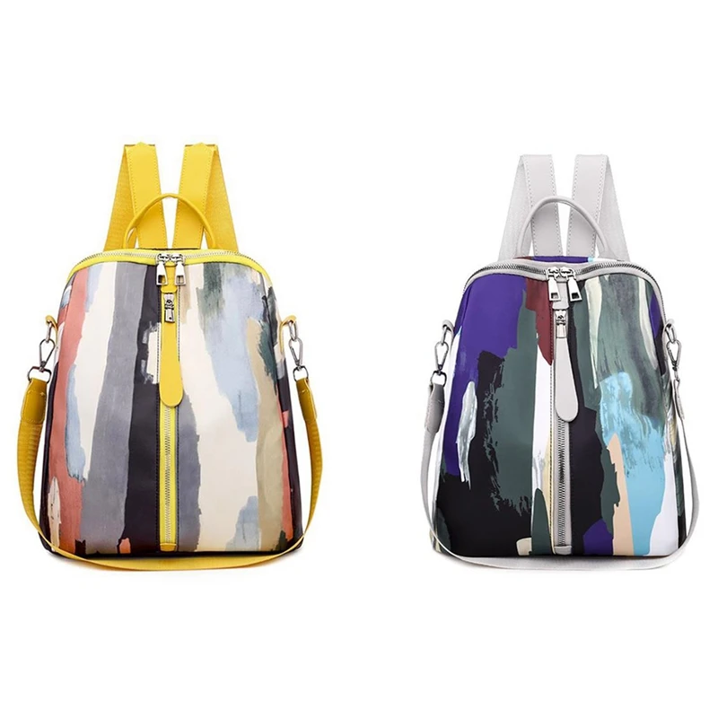 

ASDS-Женский Повседневный Модный Цветной рюкзак из ткани Оксфорд многофункциональная сумка большой вместимости