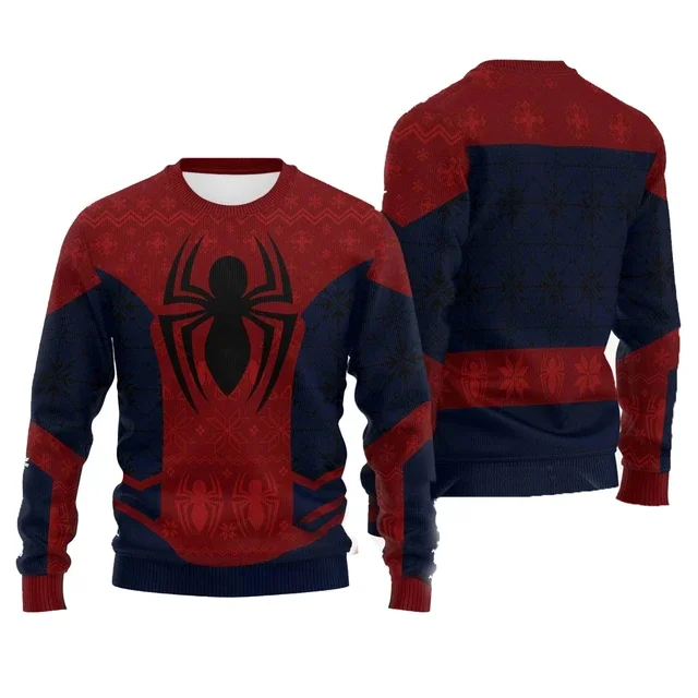 thumbnail image 1 of Suéter feo de regalo de Navidad de Año Nuevo de Spider Punk, suéter de gran tamaño de otoño e invierno de gran venta, suéter de Navidad para hombres 2024 para mujeres, 1 of 5