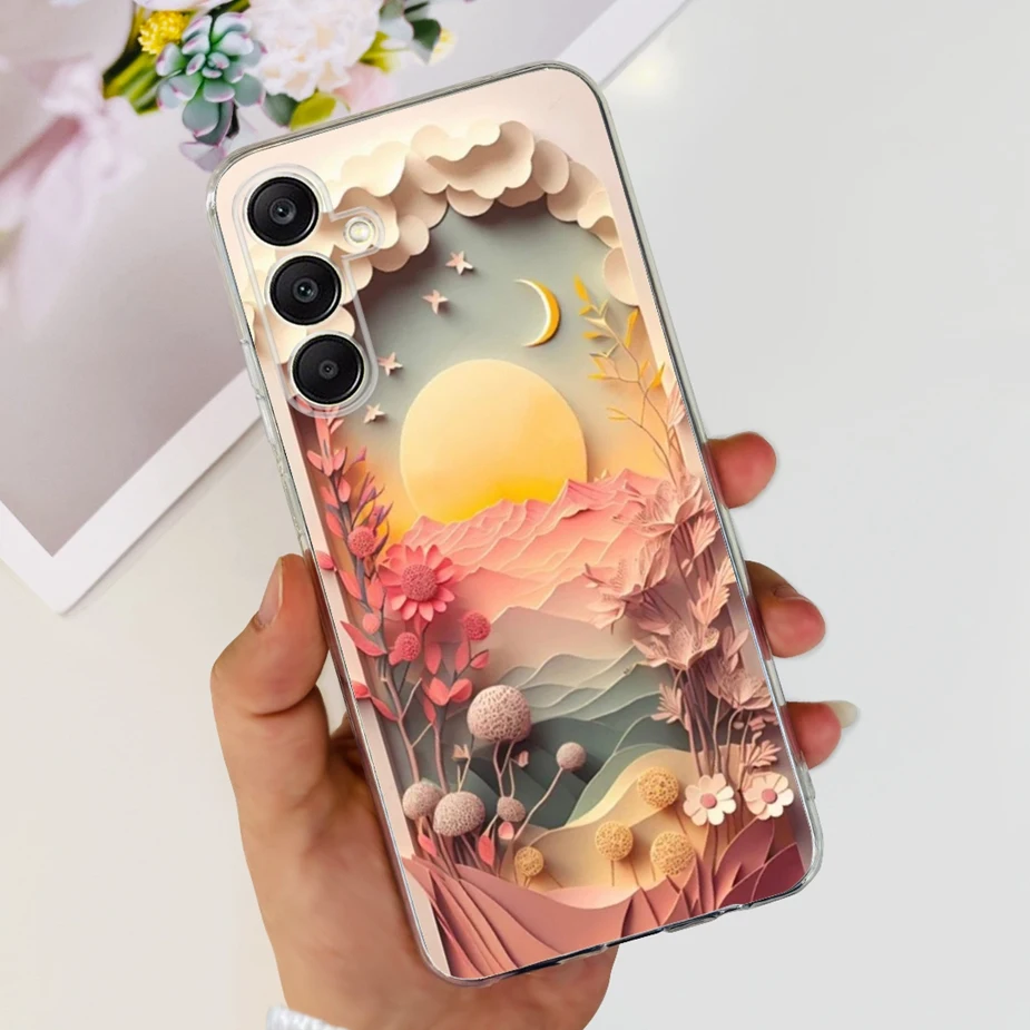 Luxury Painted Clear Silicone Case - Artistic Protective Cover
