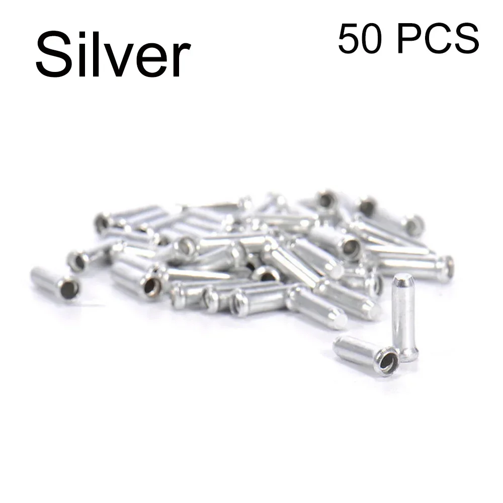 Aluminum Alloy Bike Brake Cable Tips 20/50Pcs Inner Cable Tips Wire End Caps For MTB Bicycle Accessories Repair