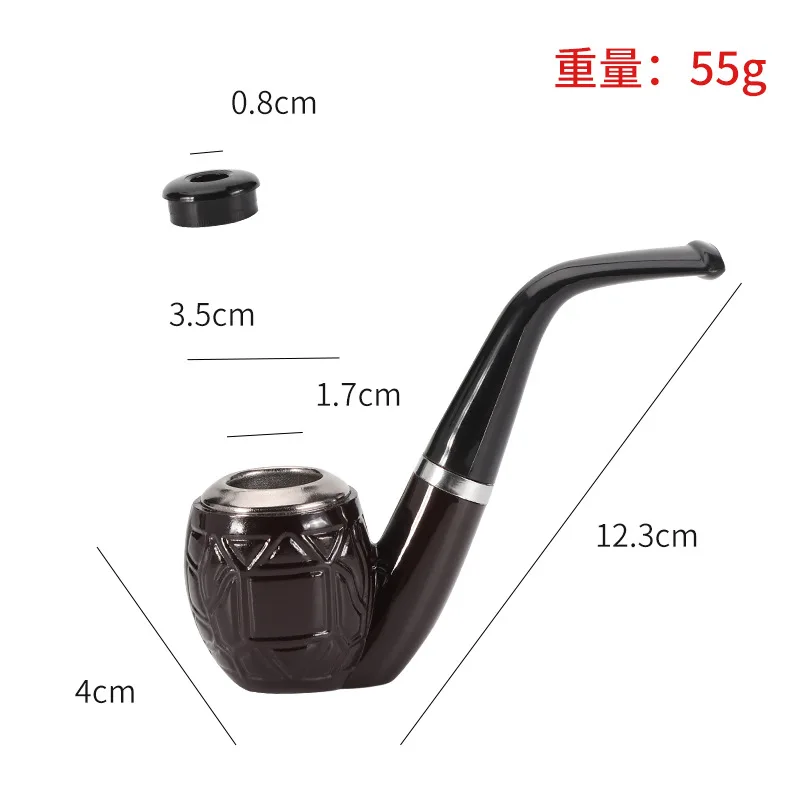 Classic Resin Pipe Chimney Filter Long Smoking Pipes Tobacco Pipe Cigar Gifts Gift Grinder Smoke Mouthpiece tobacco pipe smoking pipe