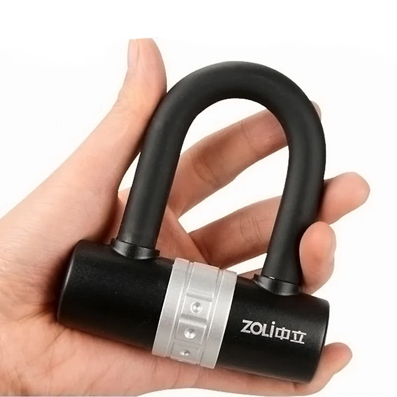 

U Lock With Key Anti-Theft Compact Disc Brake Locks For Bicycle Security With Keys Safe Bike Locks Anti-Pry For Motorcycles