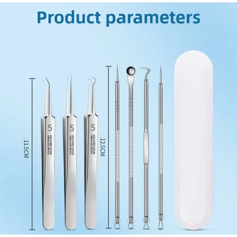 1/3 Pack Extra Fine No. 5 Cellular Acne Blackhead Tweezers-Facial Beauty Remove Acne Needle Tools for Skin Care Tools