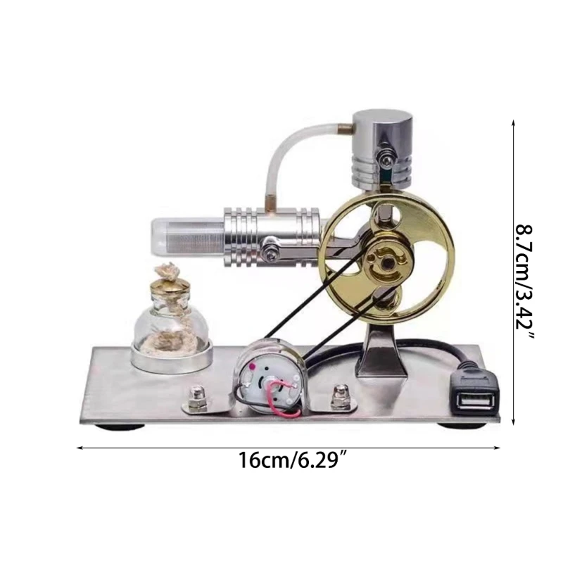 Physics Experiment Model Portable Toy Stirling Engine Model for STEM Education