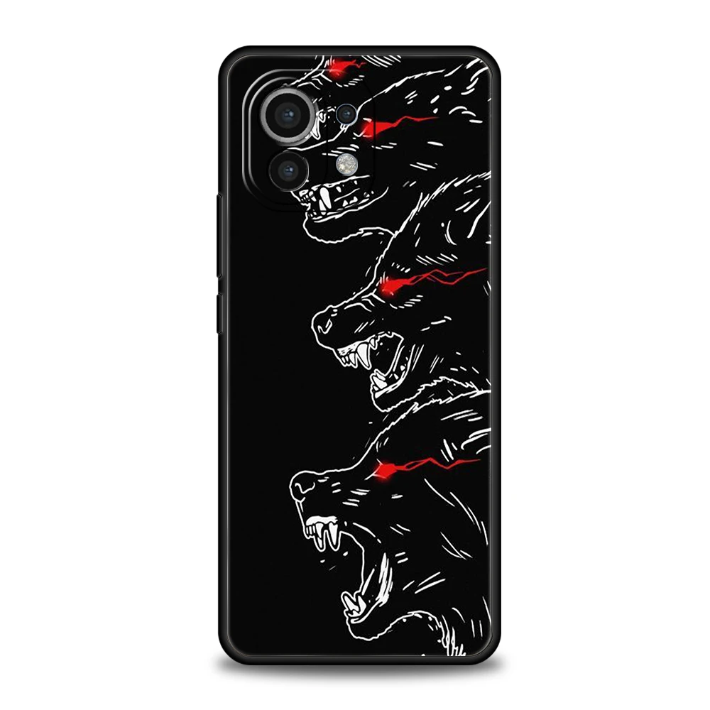 Mond brüllende Wolf Telefon hülle für Xiaomi Poco C51 F3 x3 x4 GT NFC M3 M4 M5 Mi 13 12 11 Ultra 12T Pro Lite 5G Silikon hülle Capas – Detail 6