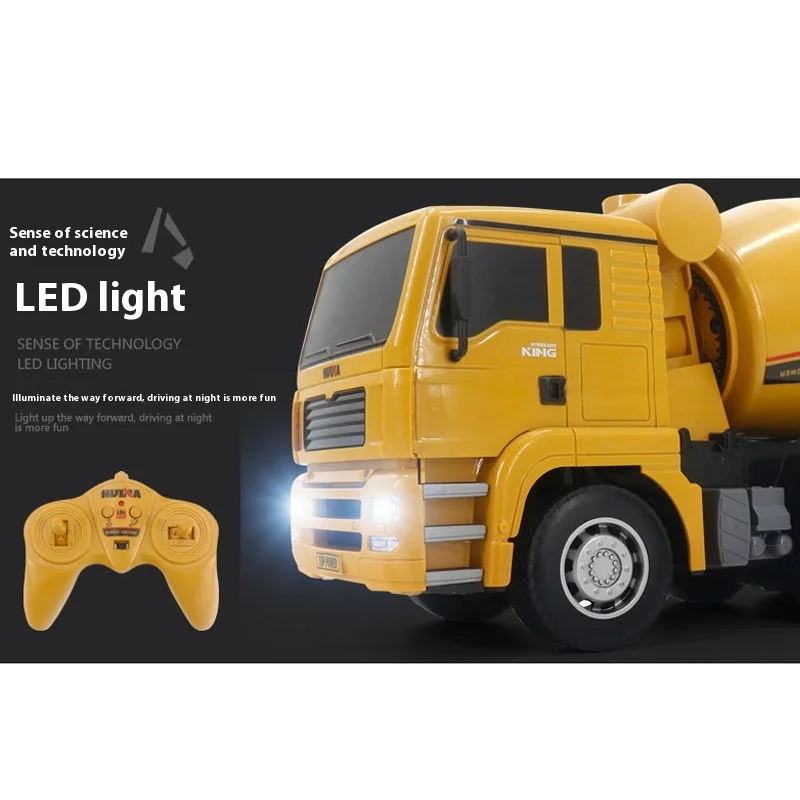 Huina 6-channel 1333 Remote Control Excavator 1:18 2.4g Wireless Remote Control Engineering Vehicle Excavator Mixer Truck Toy 2
