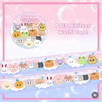 KPOP Korean Ins Cute Animals Washi Tape Hand Account Decorative Tape Collage Planner DIY School Stationary Stickers 2
