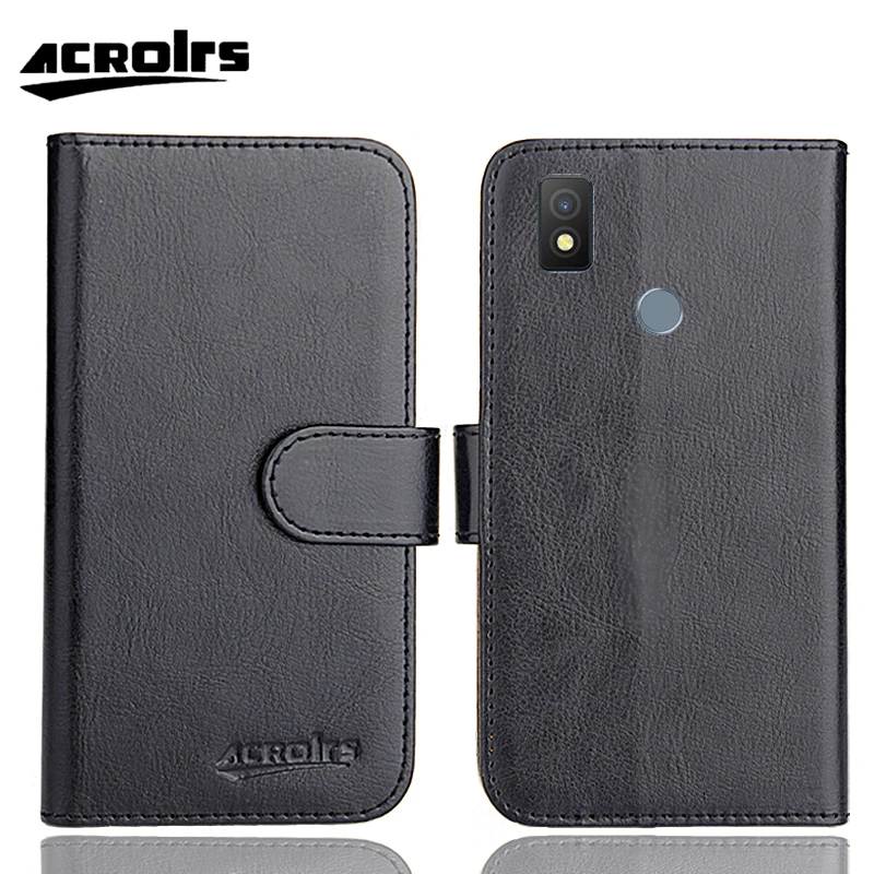 Cricket Icon 4 Custodia 6.5 "6 Colori Flip Fashion Personalizza Icona In Morbida Pelle 4 Custodie Esclusive Per Telefono Cricket