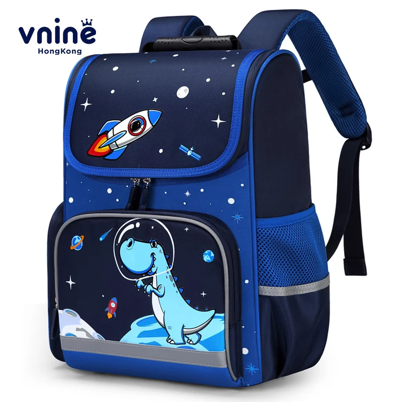 VNINE Children's Schoolbag, Primary School Boys 2024 New Load Reduction Backpack for Grades 1 to 6