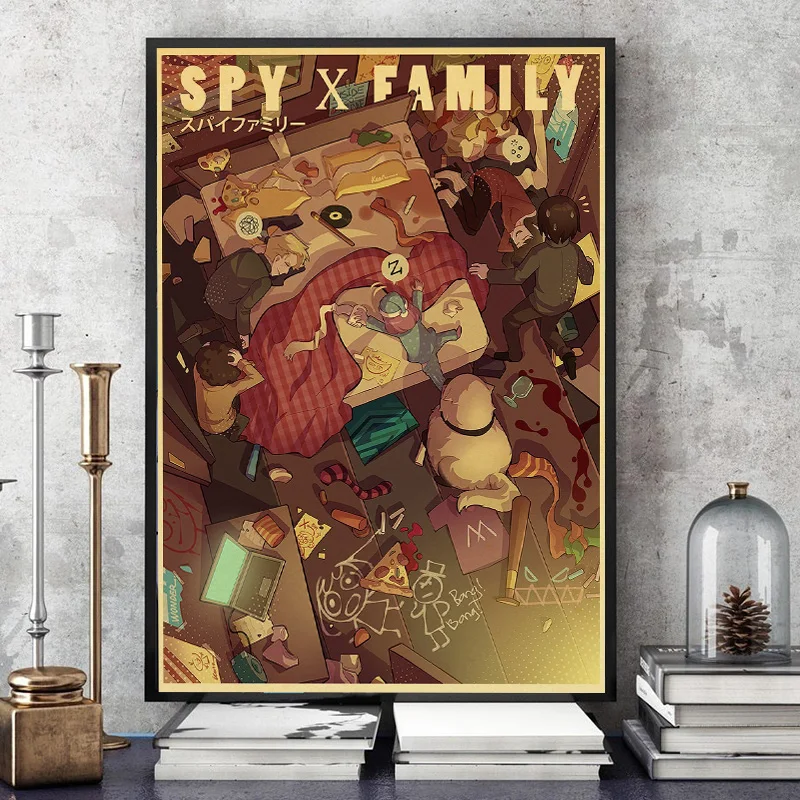 Anime Poster Spy X Family Anya Meme Retro Kraft Paper Prints Picture  Cartoon Vintage Home Room Cafe Bar Art Wall Decor Painting - AliExpress