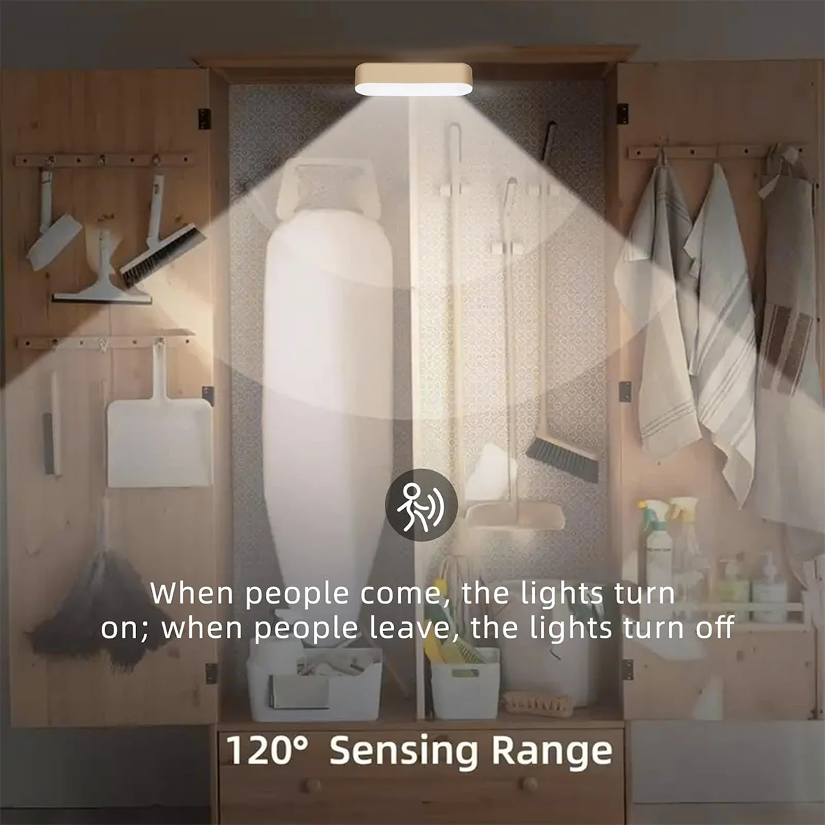 10cm Led Bedside Motion Sensor Night Lamp Desk Warm-light Wardrobe Lighting Strip Closet Wireless Light Cabinet Mini Reading USB
