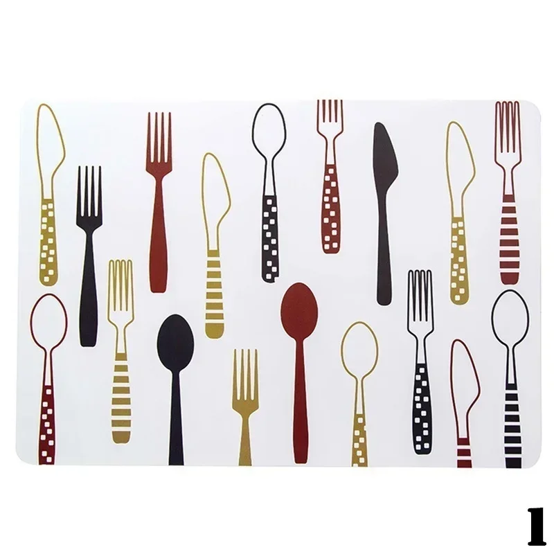 PVC Insulated Bowl Tableware Placemats Table Coasters Dining Table Placemats Desktop Decoration