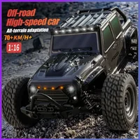 Rc Cars 16103Pro 50km/h Or 75km/h With LED 1/16 Brushless Moter 4WD Off Road 4x4 High Speed Drift Monster Truck Kids Toys Gift 2