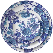 

Nordic Restaurant Western Tableware Full Model Room Tableware Set Dining Plate Dining Plate Simple Cake Plate Leaf Ceramic Plate