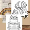 Cute & Simple Easy Coloring Book For Adults And Teens Birthday Party Relieve Stress Kill Time diy Graffiti Painting Drawing 5