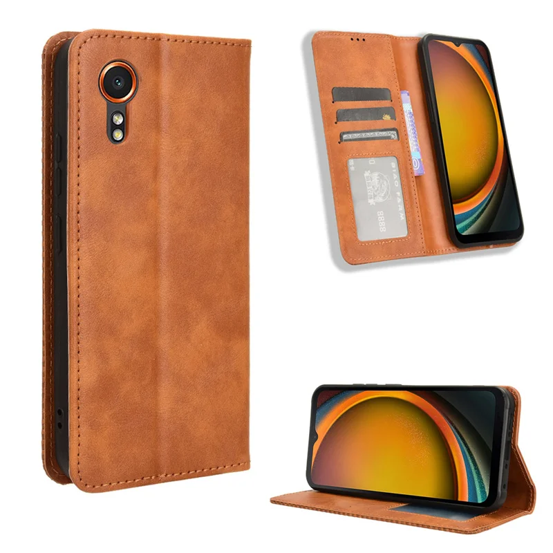 Per Samsung Galaxy Xcover 7 Cover Luxury Flip Leather Wallet Custodia Ad Adsorbimento Magnetico Per Galaxy Xcover 7 Borse Per Telefono