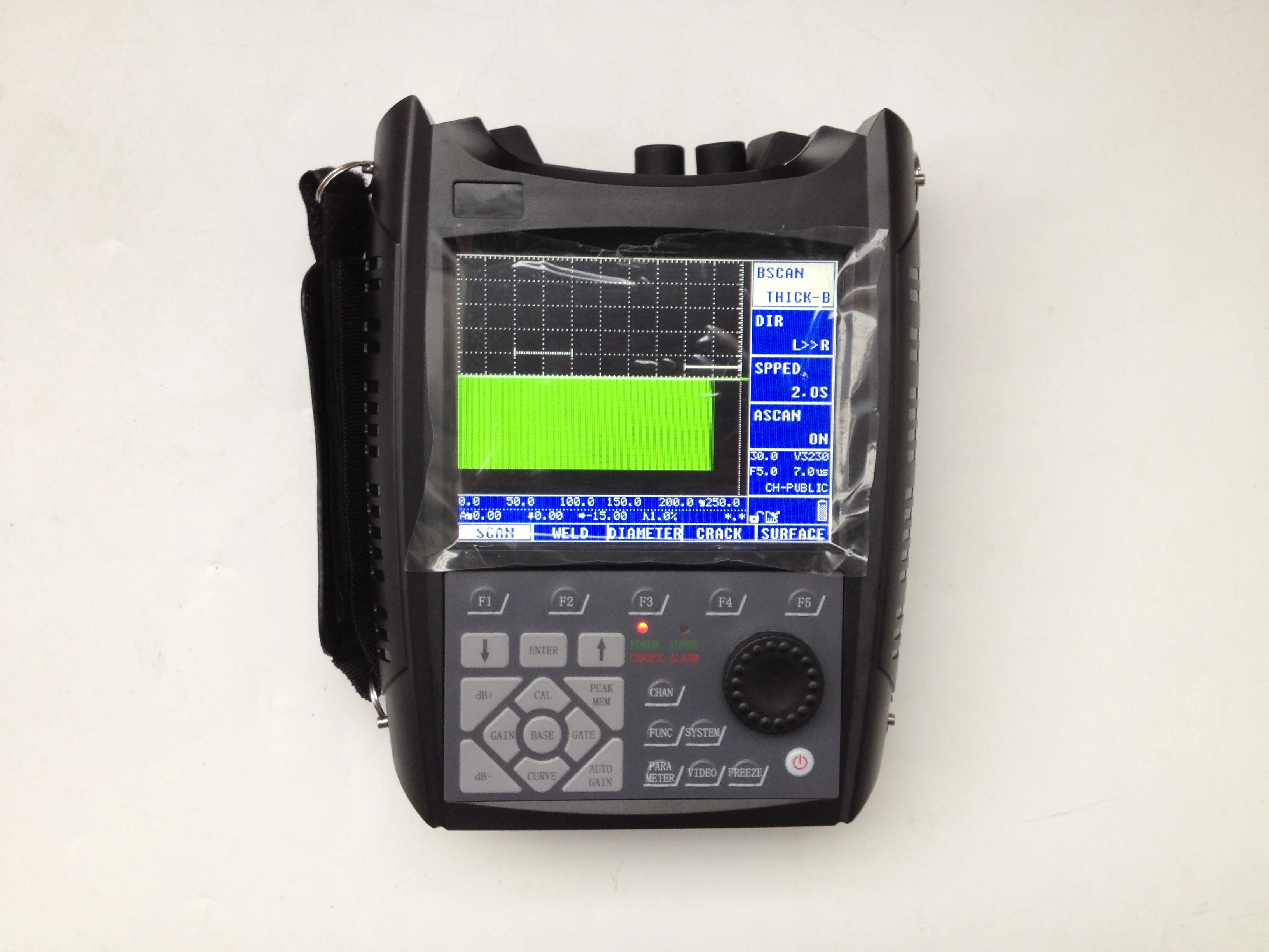 Portable Digital Ultrasonic Flaw Detector SUB140 Dual-gate. Thickness and color B-scan