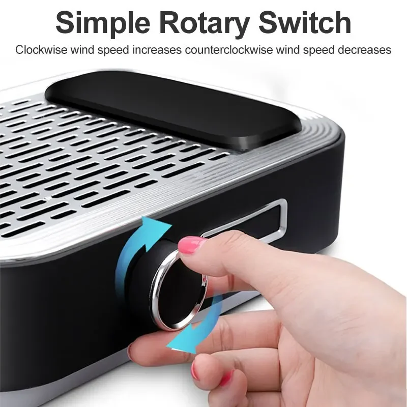 Nail vacuum cleaner 80W Professional Nail Vacuum Cleaner Polishing Gel Pedicure Rechargeable Vacuum Cleaner with Removable Filter Nail Salon Tools