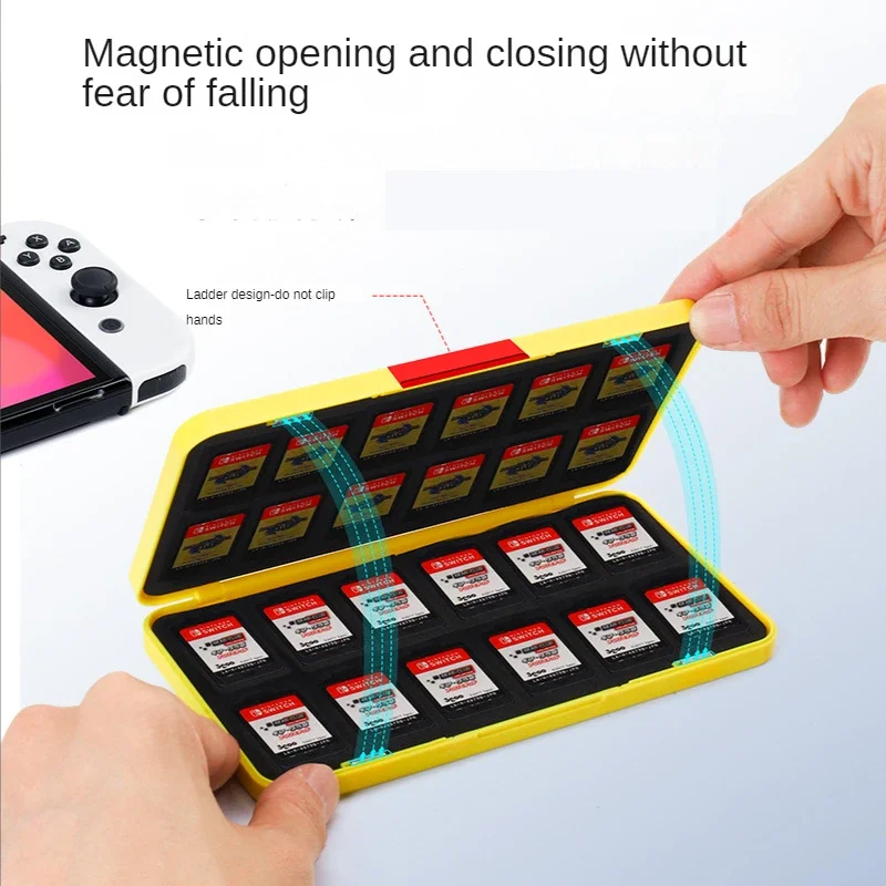24 In 1 Pokemon Pikachu Game Card Storage Box for Nintendo