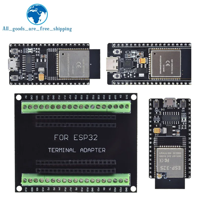 ESP32 Development Board ESP-32S NodeMCU-32S MICRO/TYPE-C Wireless ...