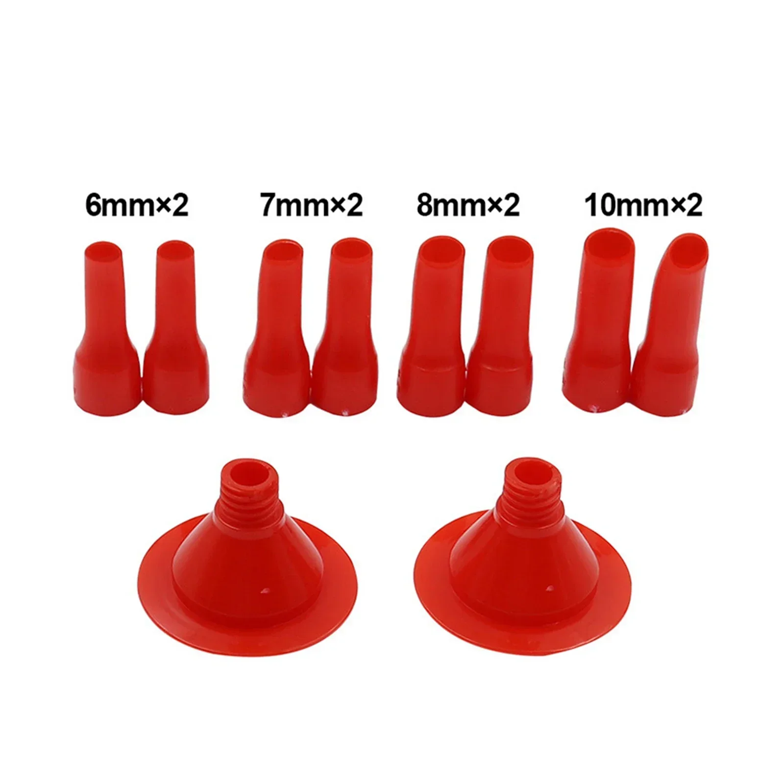 8+2pcs Glass Glue Caulking Nozzle Sealant Tool For Home Floor Windows Gap Filling Glue Tip Mouth Construction Tools