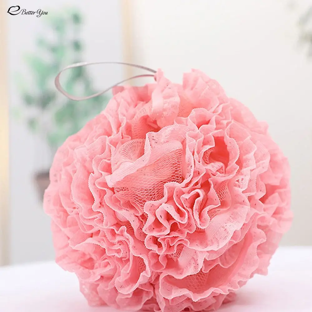 Large Size Bath Shower Loofah Sponge Pouf Body Wash Scrubber  Rubbing Towel Foaming Wash Shower Bath Ball Mesh Sponge 3