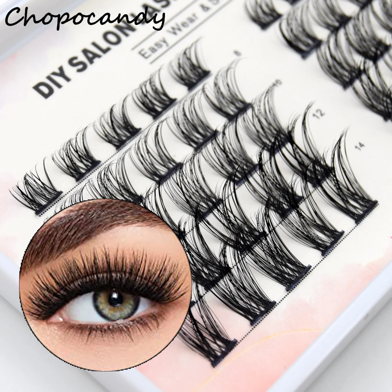 

Chopocandy 50 Cluster Professional Makeup Individual Lashes Grafting False Eyelashes Soft Eyelash Extension New Segmented Lashes