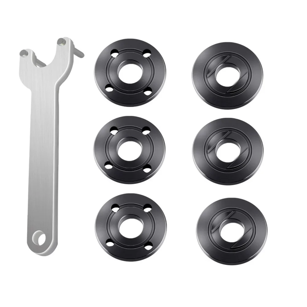 Angle Grinder Inner Outer Flange Nut Set With Wrench Replacement For